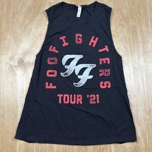 Foo Fighters Tour ‘21 Men’s Black Rock N Roll Tank Top Muscle Shirt Size X